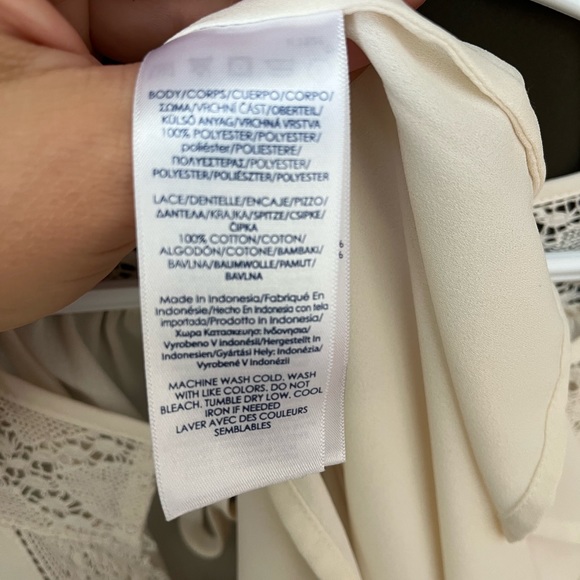 CHAPS oversized blouse in oatmeal - Picture 8 of 8